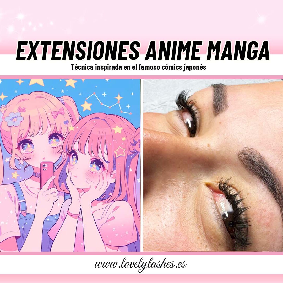 Extensiones de Pestañas Manga Anime