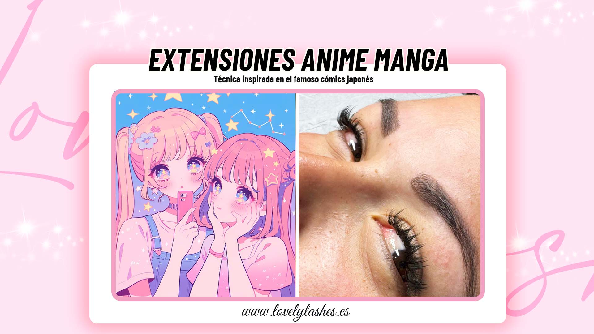 Extensiones de Pestañas Manga Anime